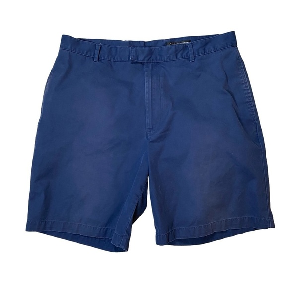 Greg Norman Navy Blue Flat Front Casual Golf‎ Shorts Men’s 38 100% Cotton - Picture 1 of 8